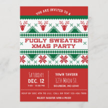 Convite feio da festa de Natal