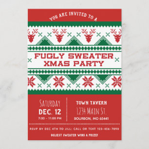 Convite feio da festa de Natal