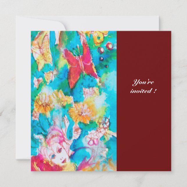 Convite FEIRA DE UVAS TALE Fantasia Colorida (Frente)