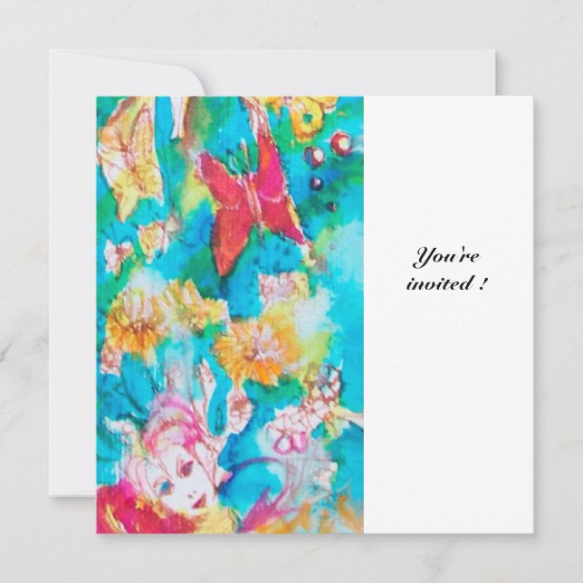 Convite FEIRA DE UVAS TALE Fúchsia branca azul preto (Frente)