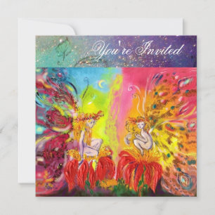 Convite FEIRAS DE DAWN, Mágico e Dourado Sparkles