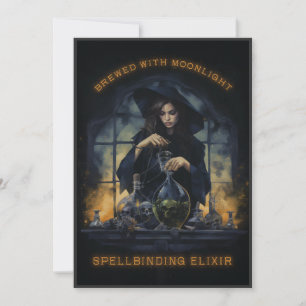 Convite Feita Com Bruxa De Lua