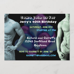 Convite feito sob encomenda do aniversário das