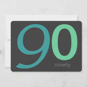 Convite feito sob encomenda do aniversário do 90