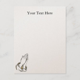 Convite feito sob encomenda Dourado Praying das