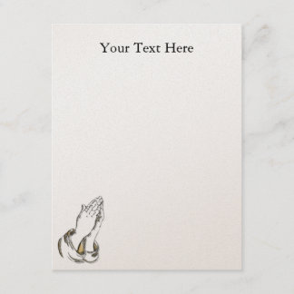 Convite feito sob encomenda Dourado Praying das