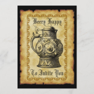 Convite Felicidade Cervejeira Festa da Cerveja Antiga Medi