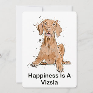 Convite Felicidade É Um Vizsla