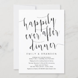 Convite Felicidade Eterna Após o Jantar, Casamento às Esco