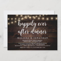 Felicidade Eterna Após o Jantar, Casamento às Escu