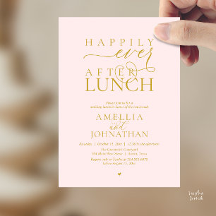 Convite Felicidade Eterna Depois do Almoço Casamento Moder