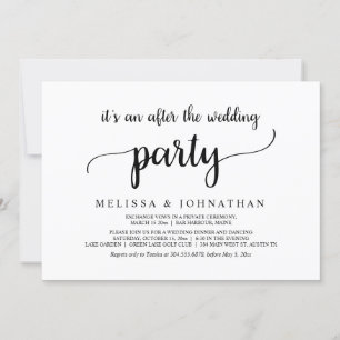 Convite Felicidade Eterna Depois do Casamento Fuga de Noiv