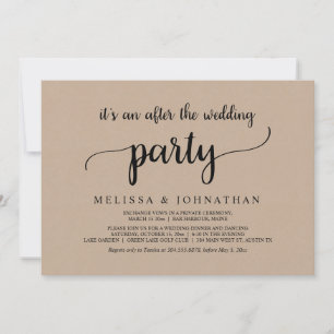 Convite Felicidade Eterna Depois do Casamento Rústico Fest