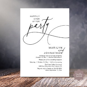 Convite Felicidade Eterna Jantar de Casamento Moderno e El