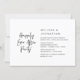 Convite Felicidade Eterna, Jantar de Festa de Casamento às