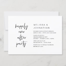 Convite Felicidade Eterna, Jantar de Fuga da Noiva