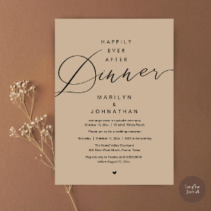 Convite Felicidade Eterna Jantar Recepção de Casamento Beg