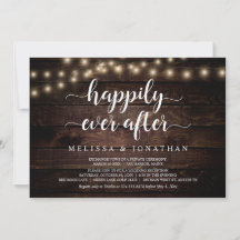 Felicidade Eterna, Luz de Corda Rústica, Casamento