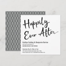 Felicidade Para Sempre Recepção de Casamento Preto