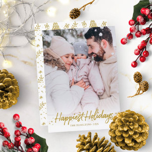 Convite Felicidades de Natal em Fotografia com Caligrafia