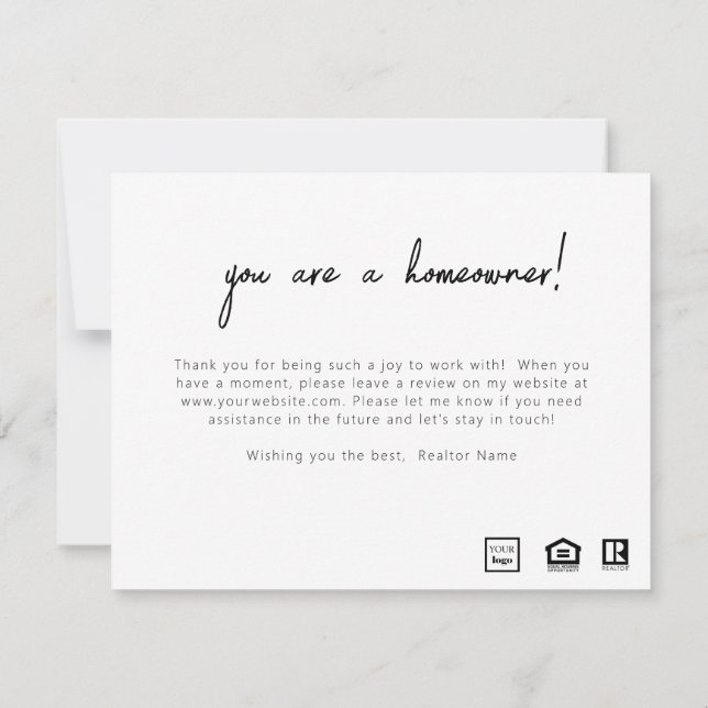 Convite Felicita o Posto do proprietário pela placa de fec (Verso)