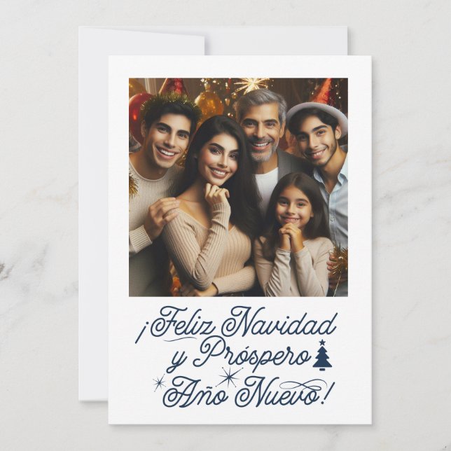Convite Feliciz Natal & Próspero Ano Novo (Frente)
