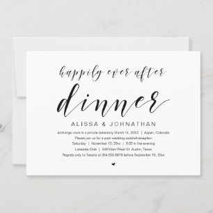 Convite Felicizes para sempre, Jantar de Casamento Furtivo