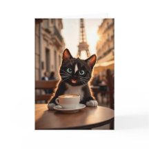 Felini Cat em Paris | Latte Heart & Eiffel Tower