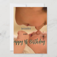 Feliz 1º aniversário crianças bebê mãe preto amare