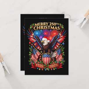 Convite Feliz 250º Natal 1776 2026 Águia Patriótica 