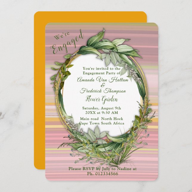 Convite Feliz abstrato de otimismo alegre (Frente/Verso)