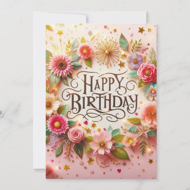 Convite Feliz aniversário (Frente)