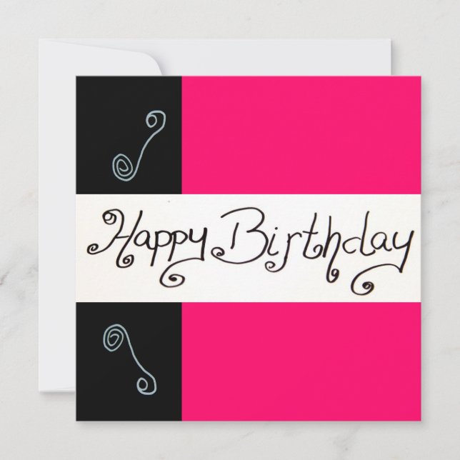 Convite Feliz aniversário (Frente)