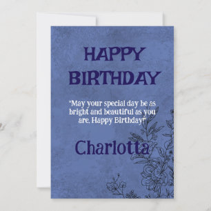 CONVITE FELIZ ANIVERSÁRIO CHARLOTTA