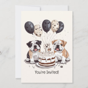 Convite Feliz Aniversário Cogões Ingleses