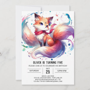 Convite Feliz aniversário da Fox Digital