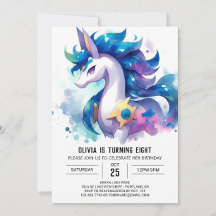 Convite Feliz Aniversário de Cavalo Personalizado