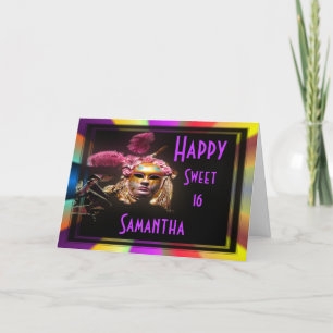 Convite Feliz aniversário de dezesseis anos