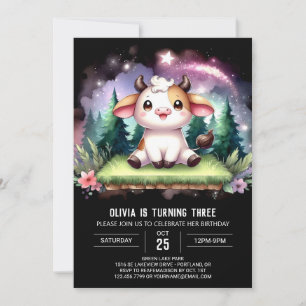 Convite Feliz aniversário de vaca online