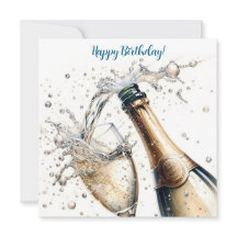 Feliz Aniversário do Bubble champagne