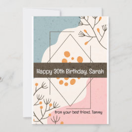 Convite Feliz aniversário do seu melhor amigo (personaliza