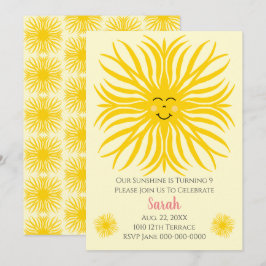 Convite Feliz Aniversário do Sol