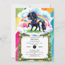 Feliz aniversário do Unicórnio Negro