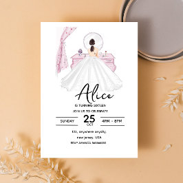 Convite Feliz aniversário, fofo,