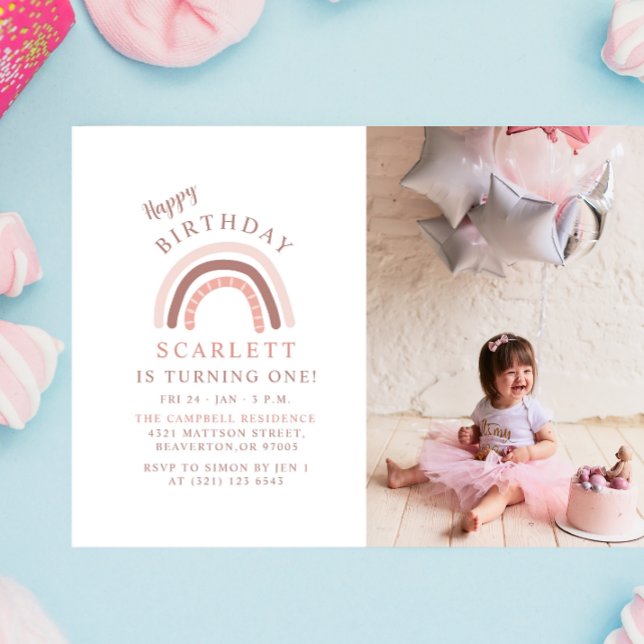 Convite Feliz Aniversário Foto Personalizada Festa para Me (Criador carregado)