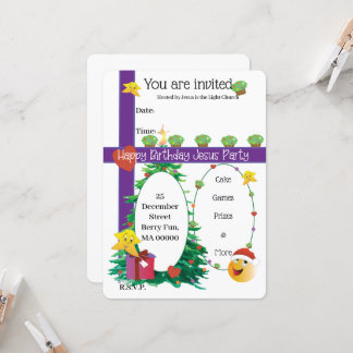 Convite Feliz Aniversário, Jesus
