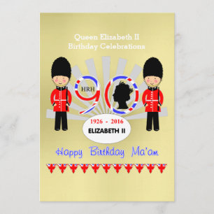 Convite Feliz aniversário, Mãe da Rainha Elizabeth II