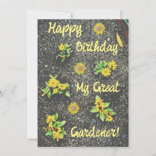 Convite Feliz Aniversário Meu Excelente Gardener!