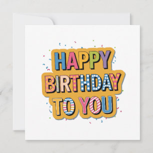 Convite Feliz Aniversário Padronizado