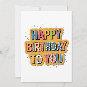 Convite Feliz Aniversário Padronizado